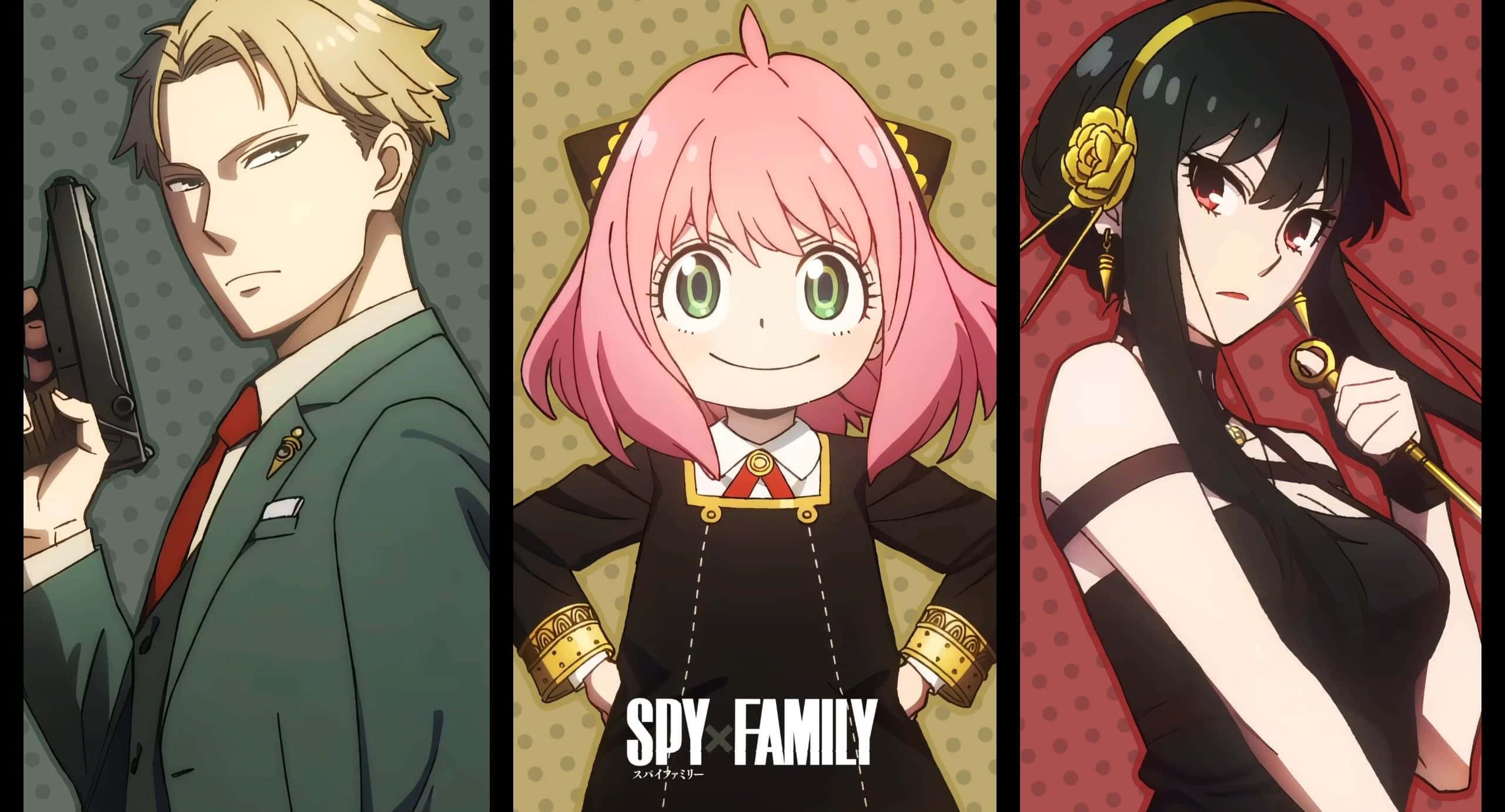 The Forger Family Strikes a Pose in their Spy Game — 2560x1382 wallpaper