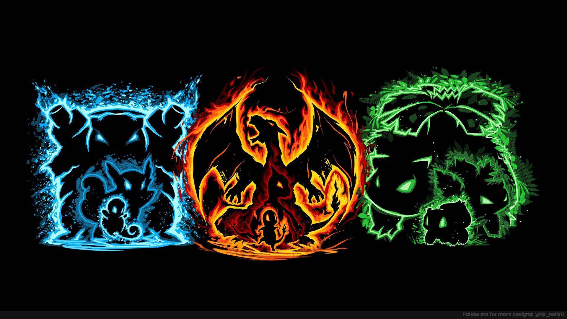 The friendship between Pokemon's Squirtle, Charmander and Bulbasaur is as timeless and strong as the bond between its trainers. — 1920x1080 wallpaper