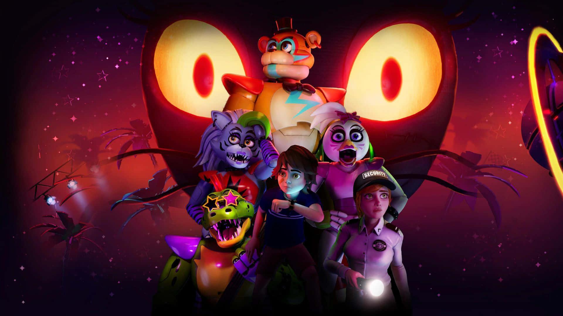 The frightful cast of FNAF characters — 1920x1080 wallpaper