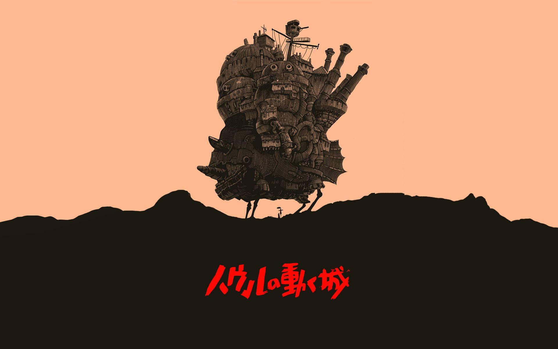 The Glorious and Imposing Moving Castle from Studio Ghibli's Classic Anime — 1920x1200 wallpaper