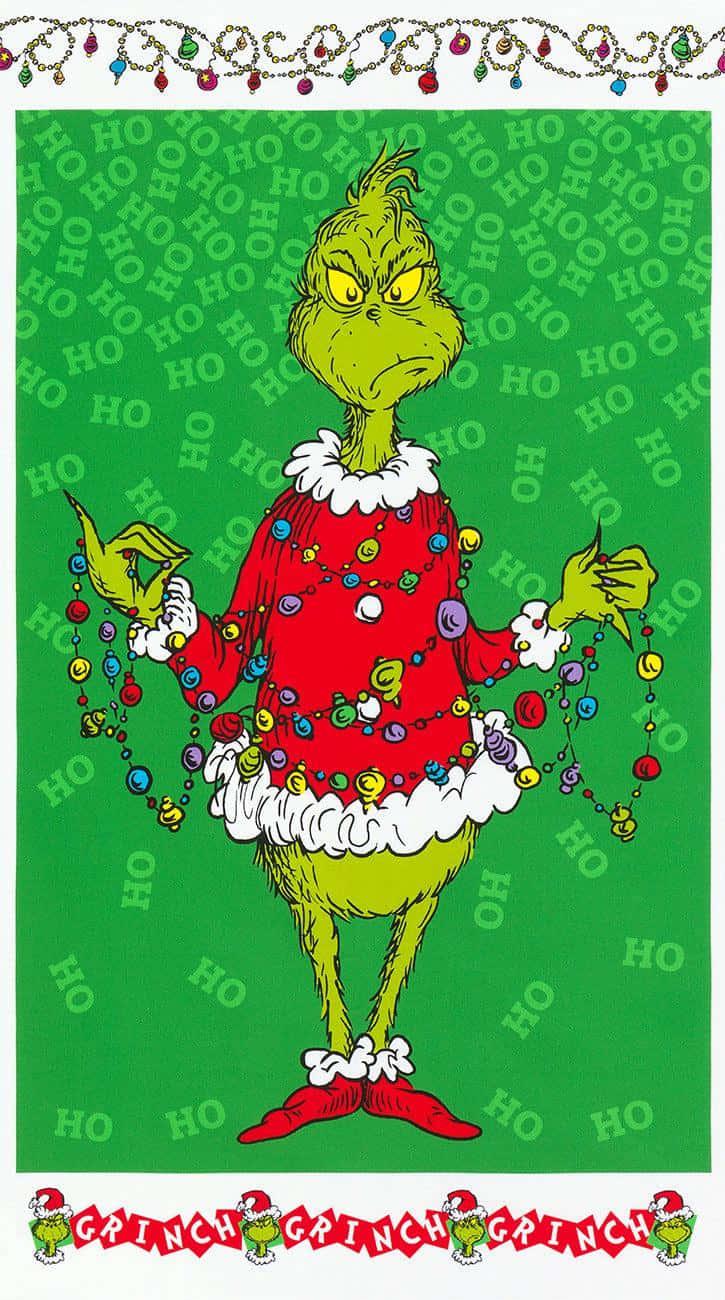 the grinch christmas card — 725x1300 wallpaper