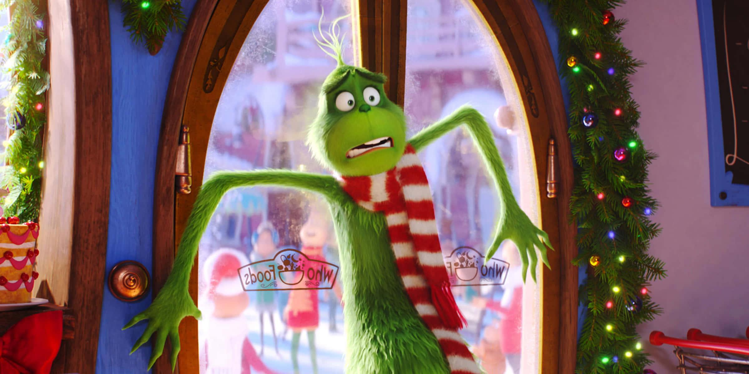 the grinch in the christmas spirit — 2400x1200 wallpaper