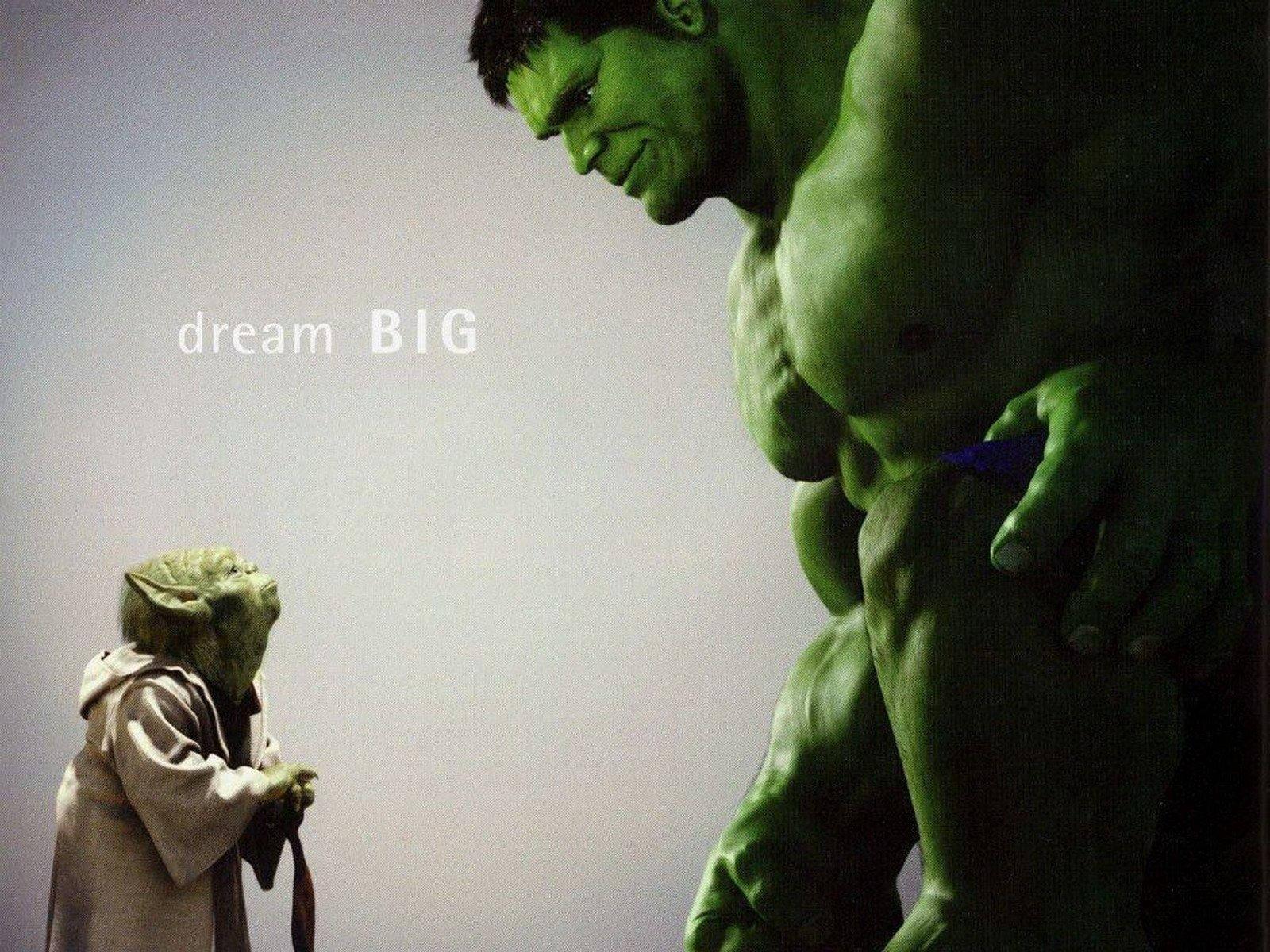 The Hulk And Yoda Mashup — 1600x1200 wallpaper