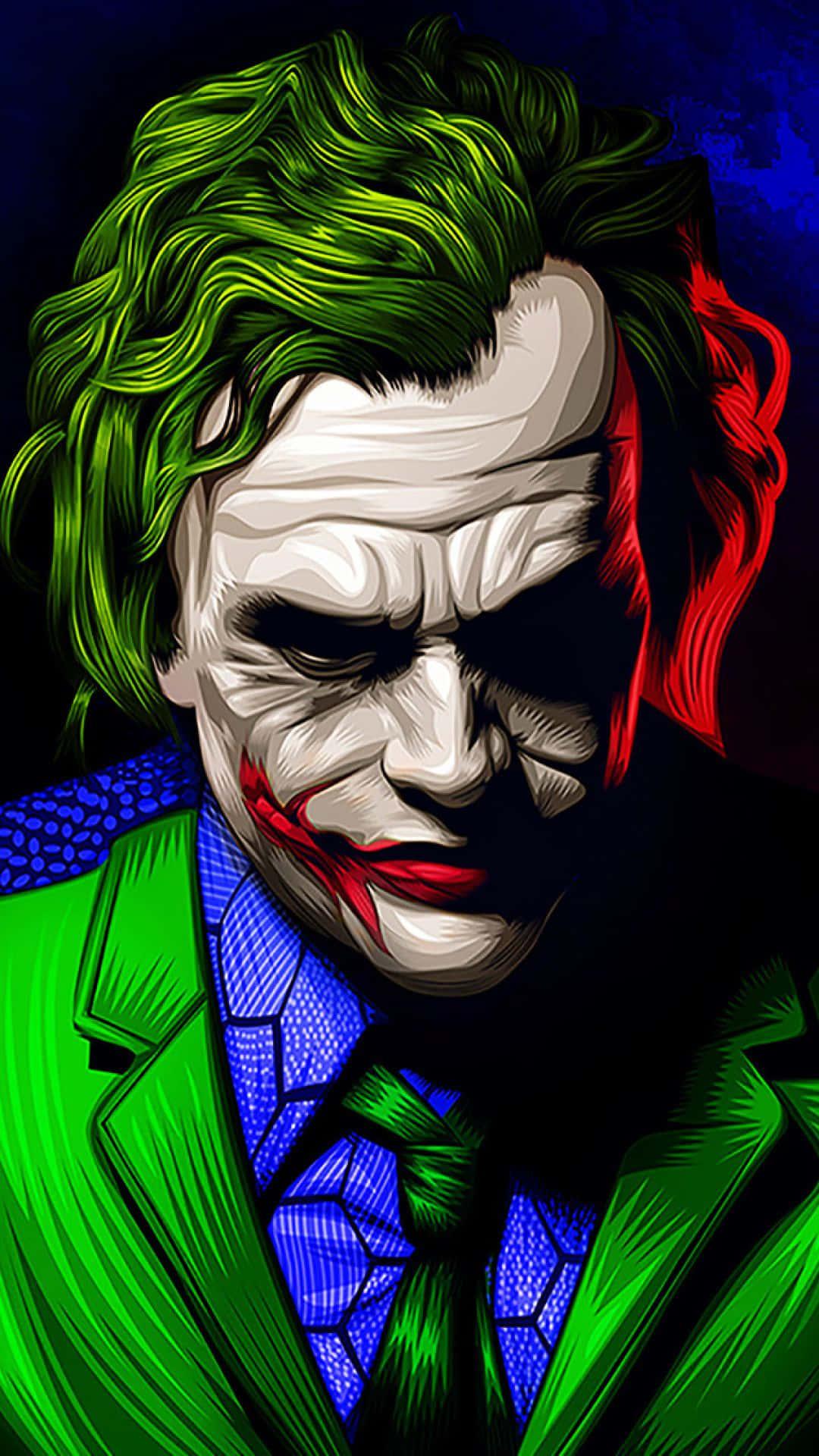 The iconic Joker — 1080x1920 wallpaper