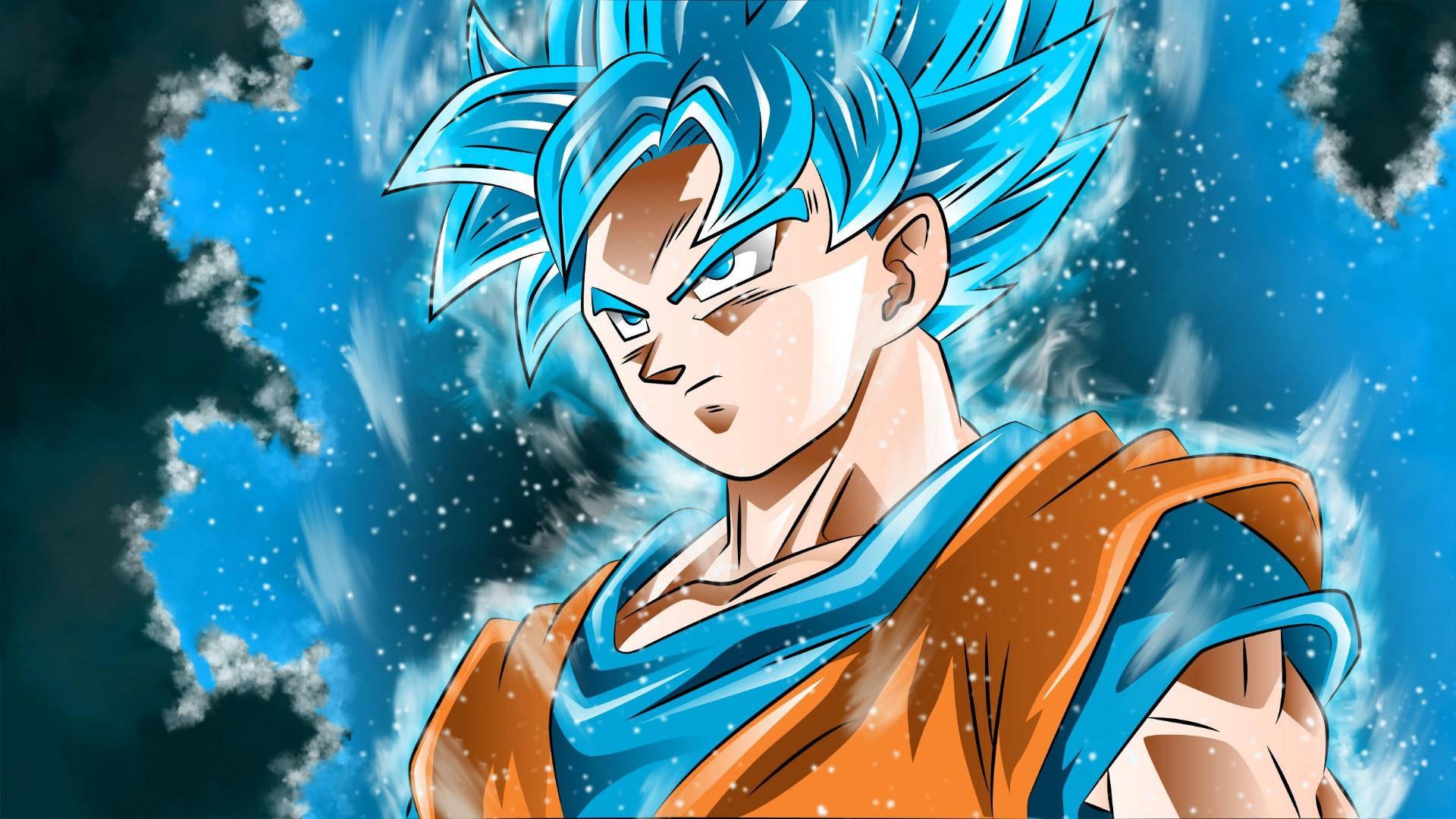 The iconic Son Goku in an iconic pose