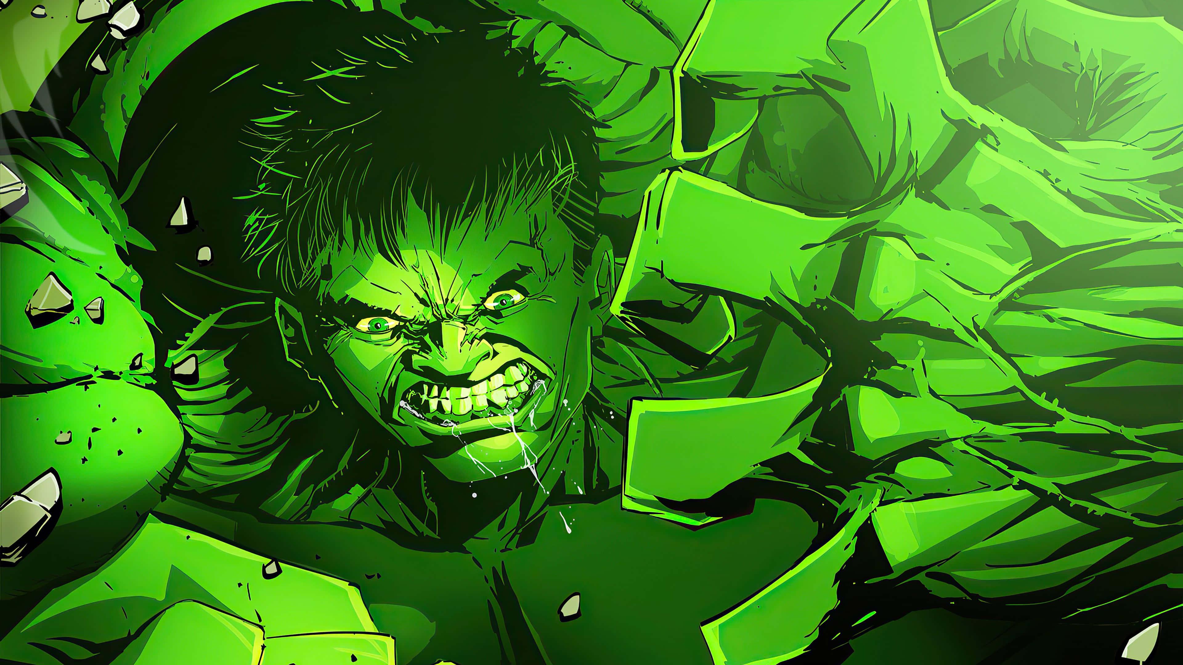The Incredible Hulk Demoing His Strength — 3840x2160 wallpaper