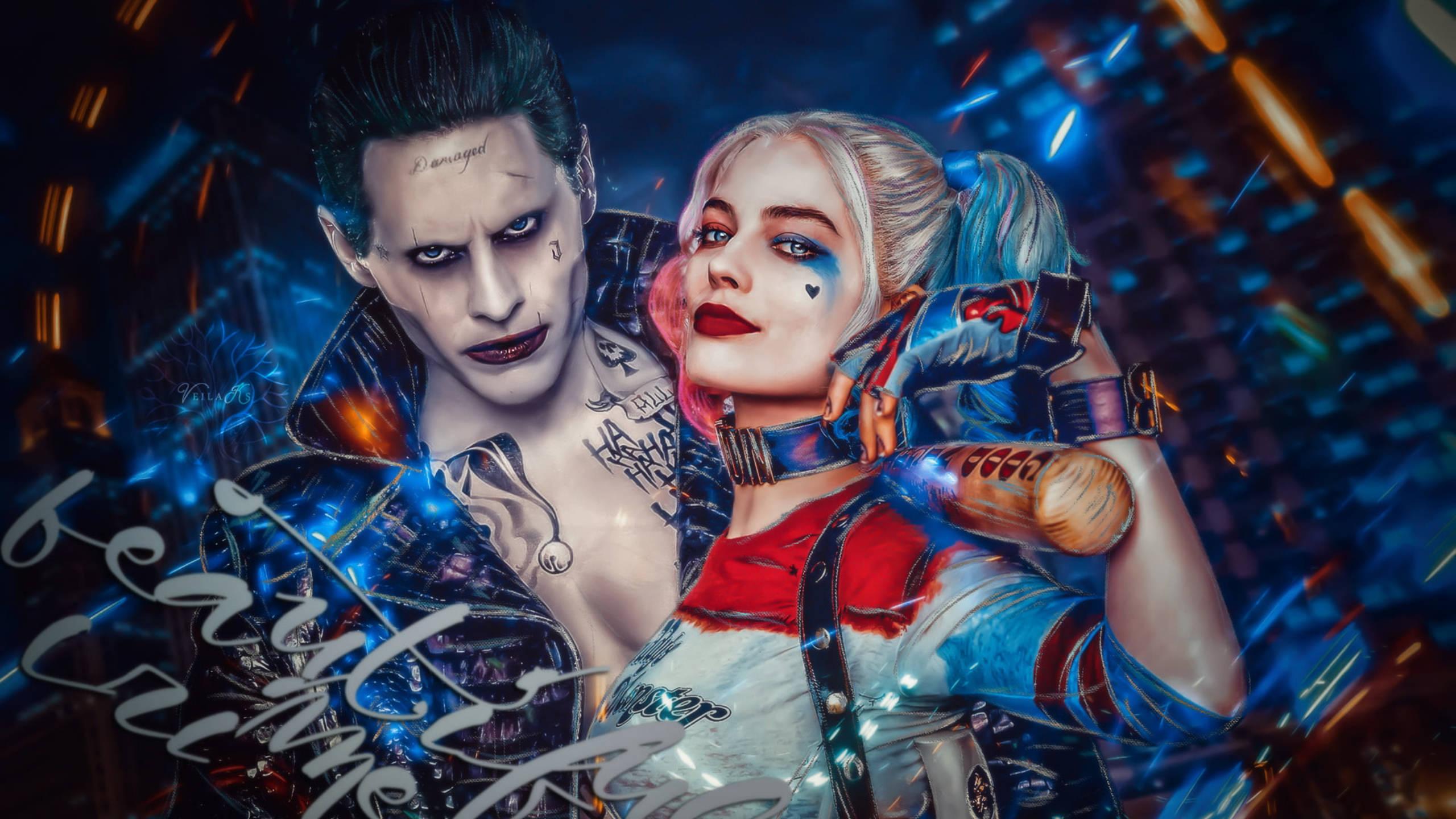 The Joker & Harley Quinn - A Love-Hate Story — 2560x1440 wallpaper