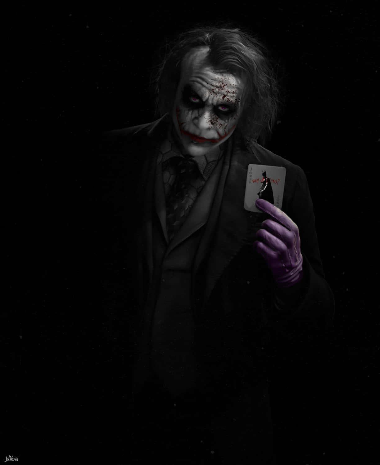The Joker spreading chaos and mayhem — 1224x1500 wallpaper