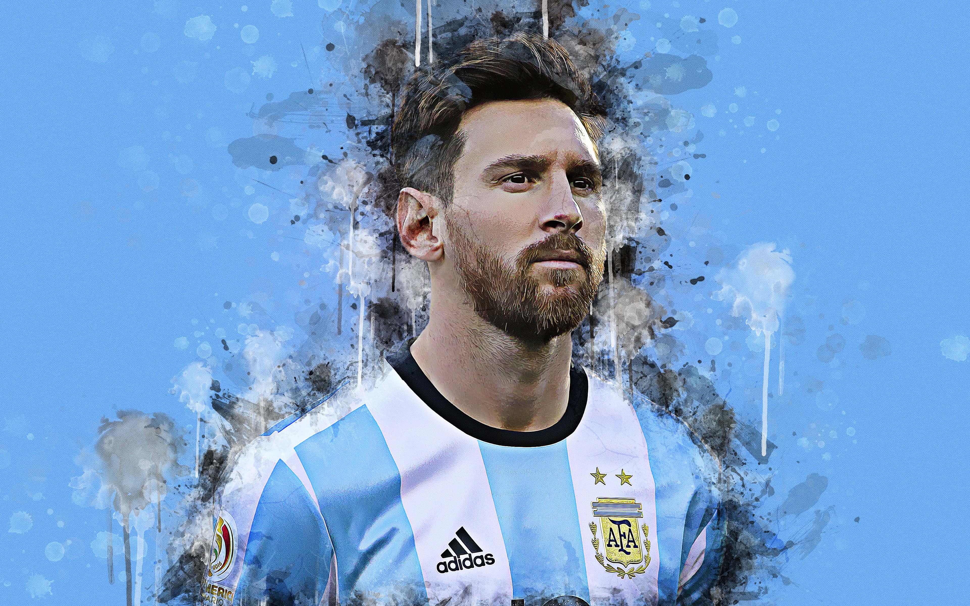 The King of Football - Lionel Messi — 3840x2400 wallpaper