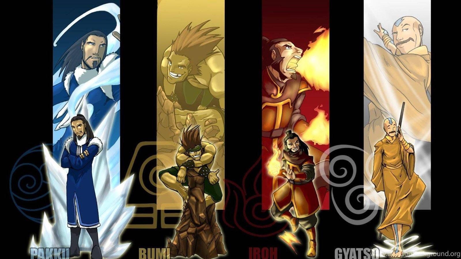 The Last Airbender, Uniting the Four Elements — 1600x900 wallpaper