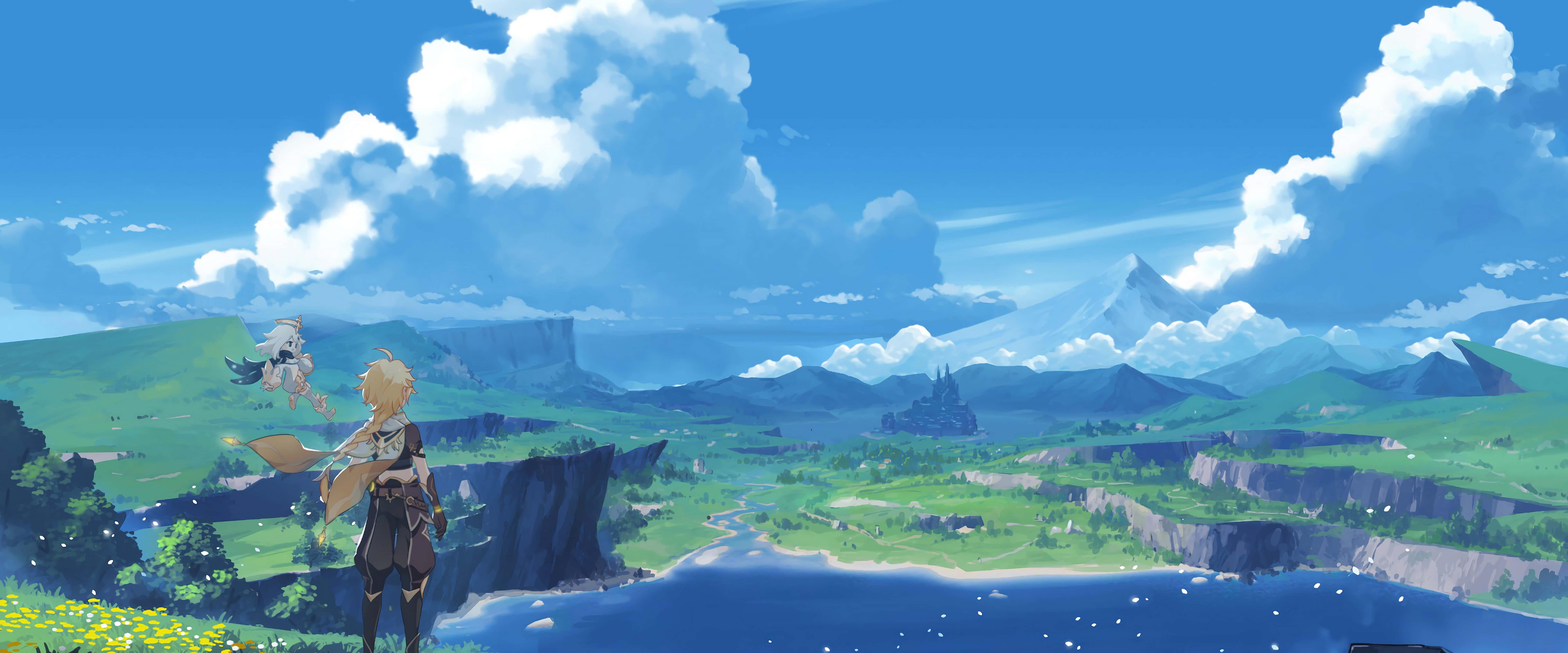 the legend of zelda breath of the wild wallpaper — 7680x3200 wallpaper