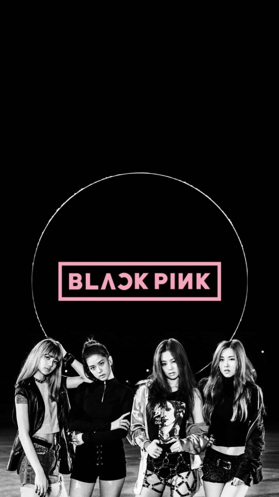 The legendary girl group Blackpink pose for a striking, iconic portrait. — 1150x2048 wallpaper