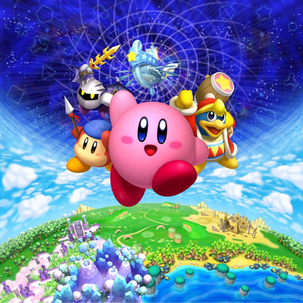 The Lovable Kirby Showing His Big Smile! — 1200x1200 wallpaper