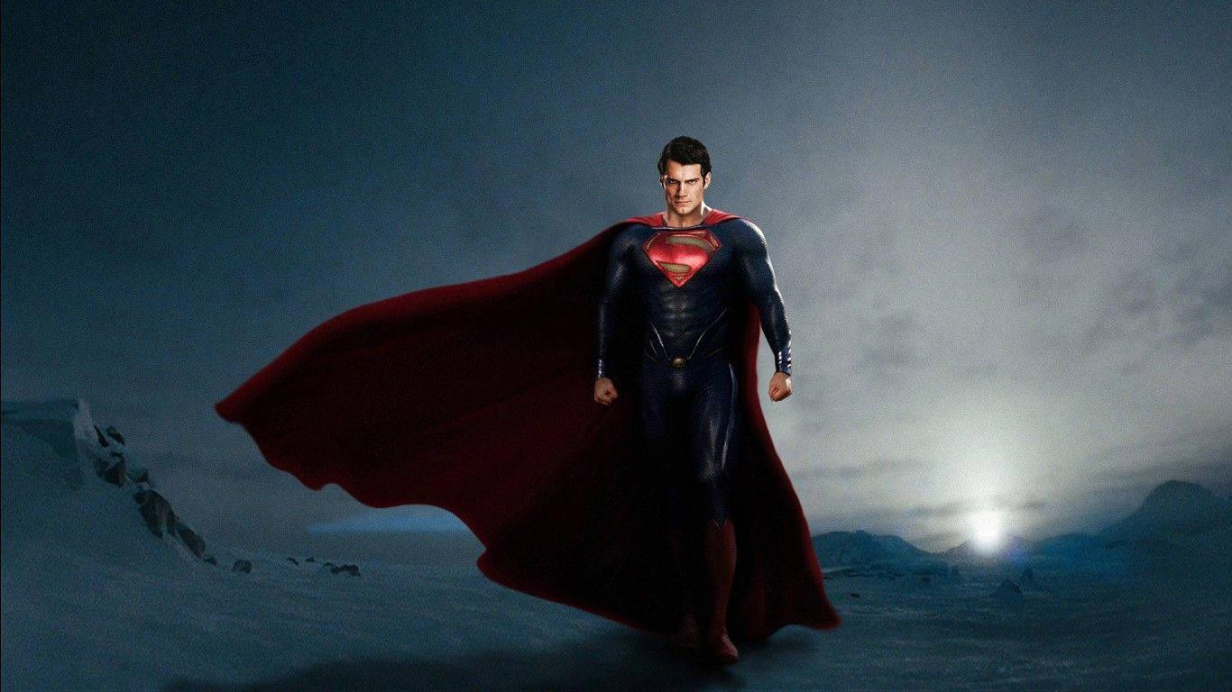 The Man of Steel himself - Superman, from Man of Steel — 1366x768 wallpaper