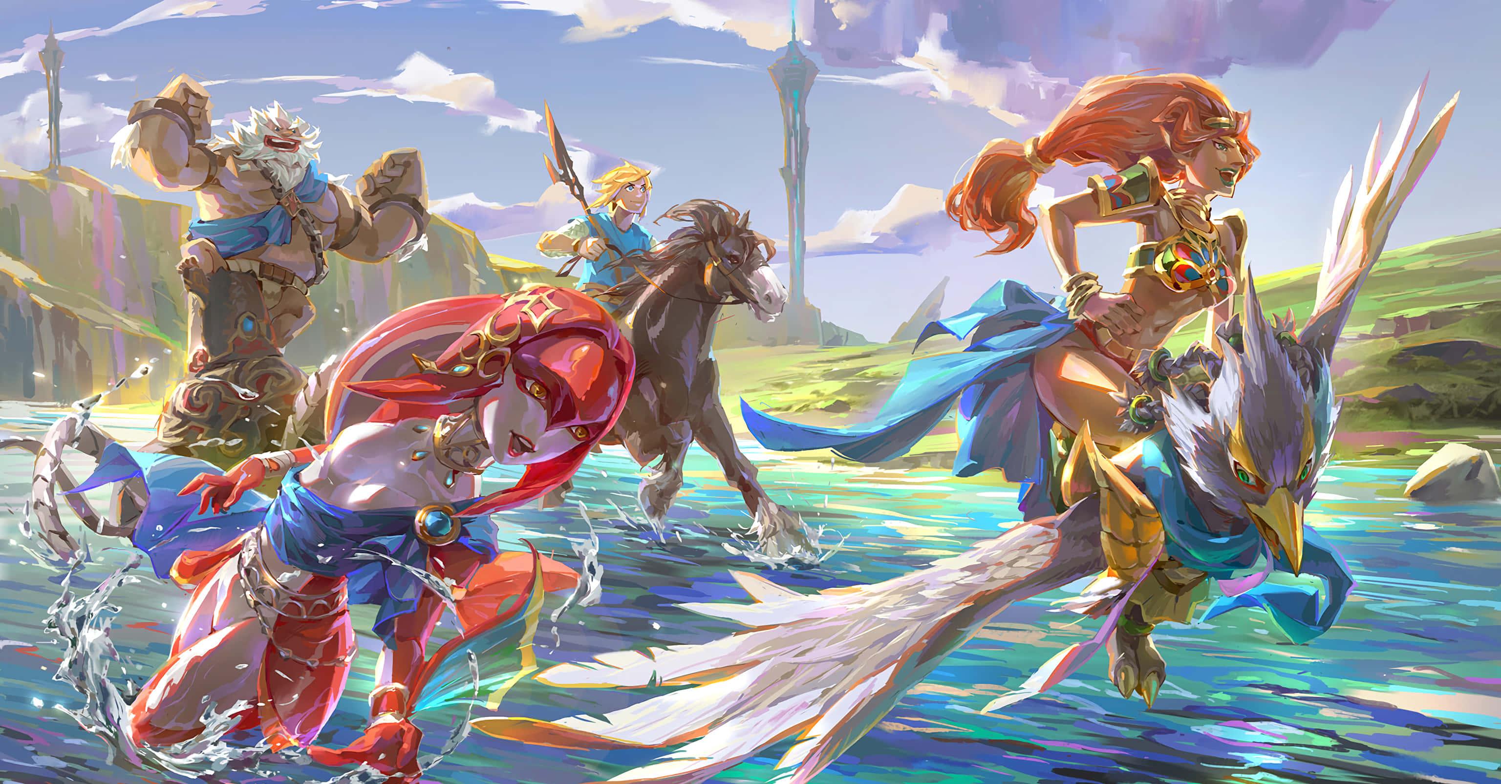 The Master Sword beckons you on your epic journey to save the land of Hyrule. — 3072x1605 wallpaper