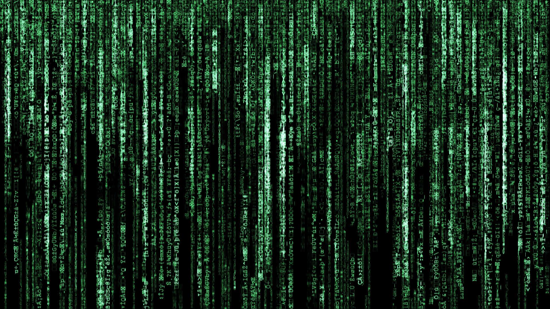 the matrix code background — 1920x1080 wallpaper