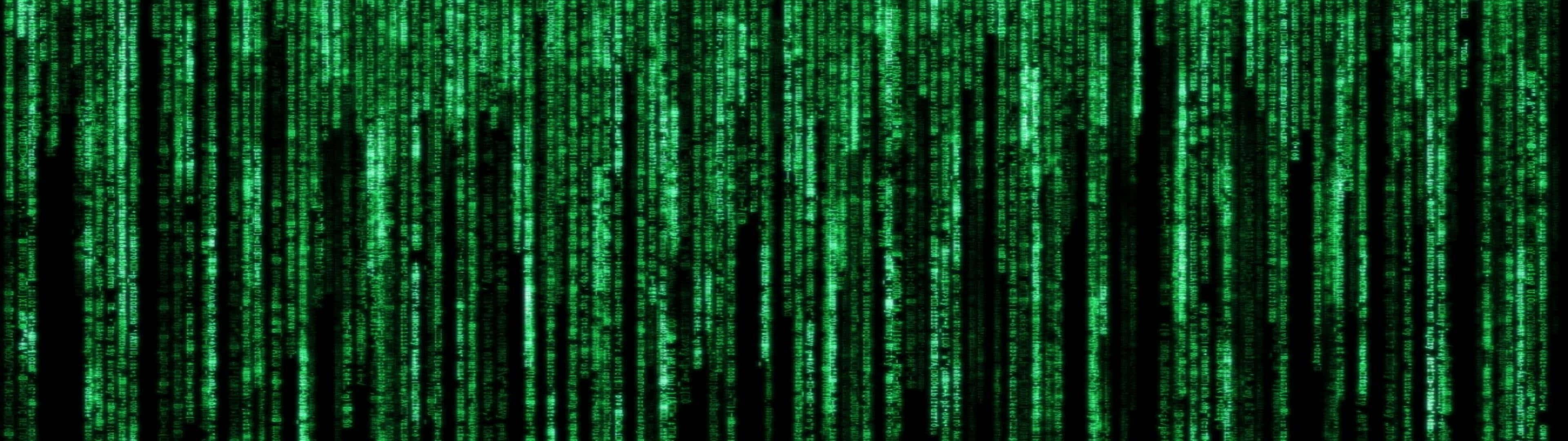 the matrix wallpaper - green matrix wallpaper — 3840x1080 wallpaper