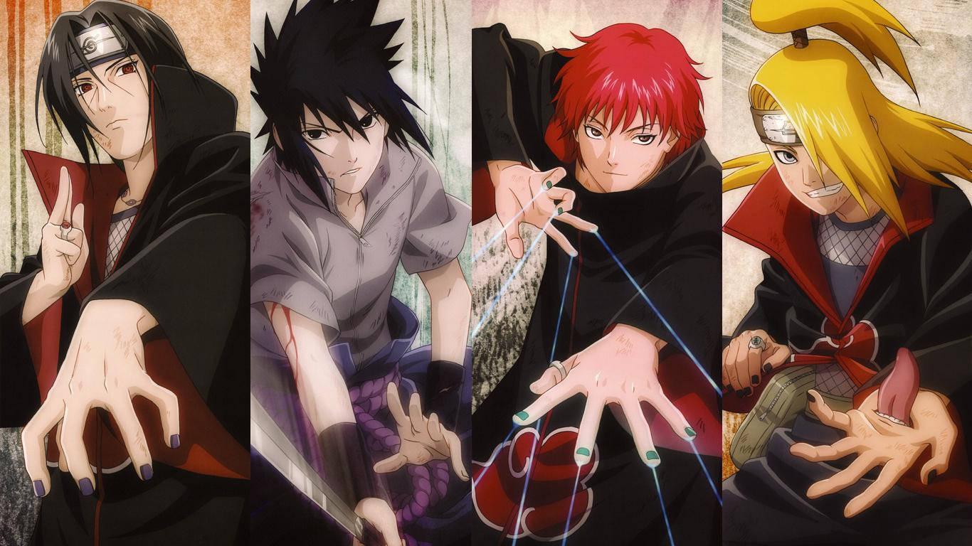 The Members of Akatsuki — 1366x768 wallpaper