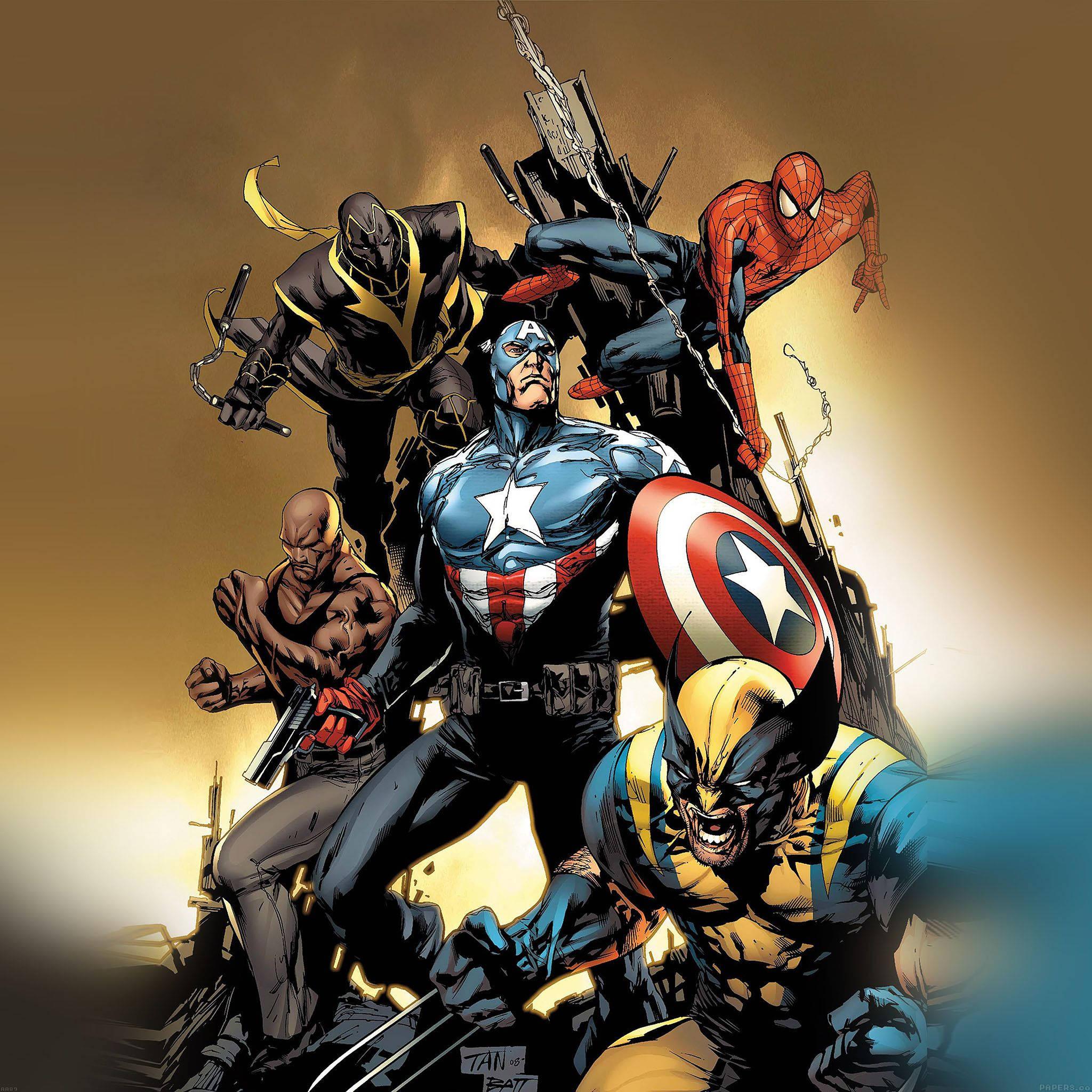 The Mighty Avengers — 2048x2048 wallpaper