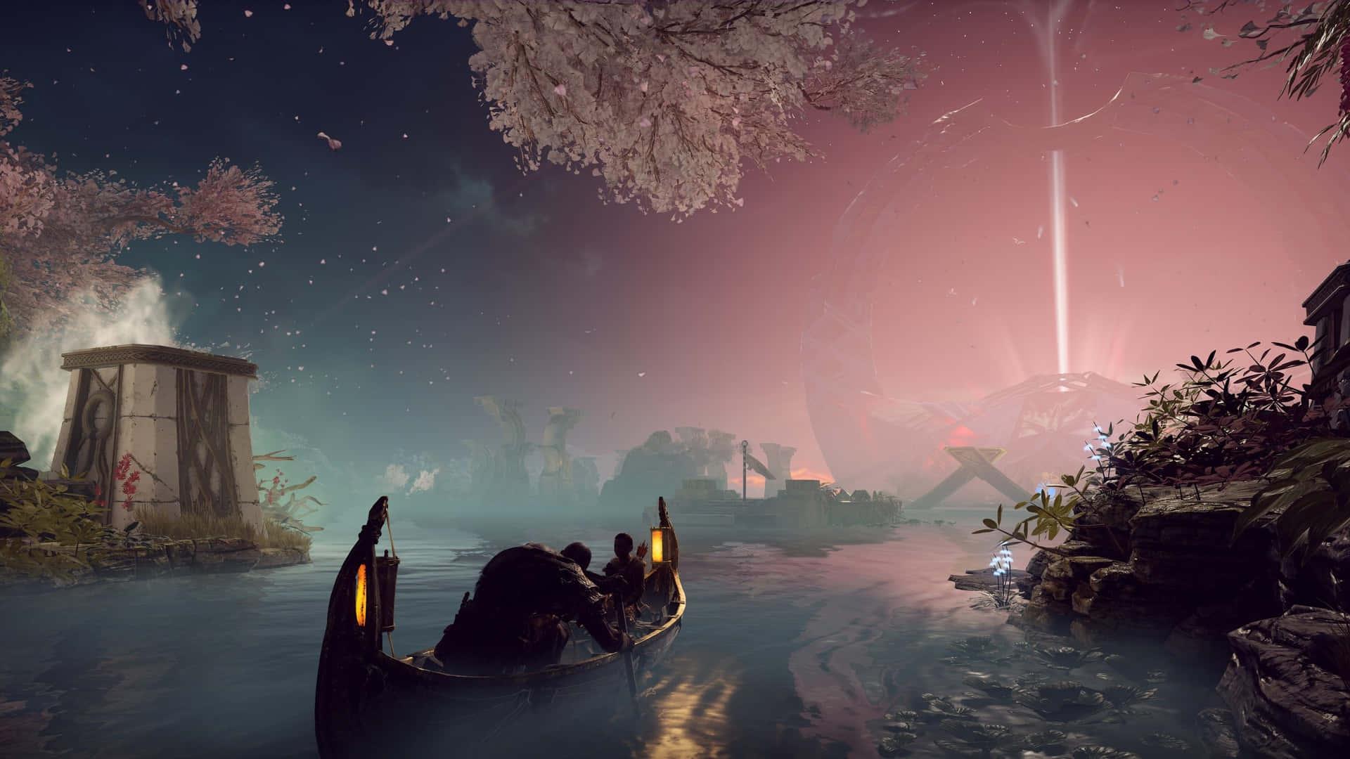 The Mighty Kratos Wielding His Axe in God of War — 1920x1080 wallpaper