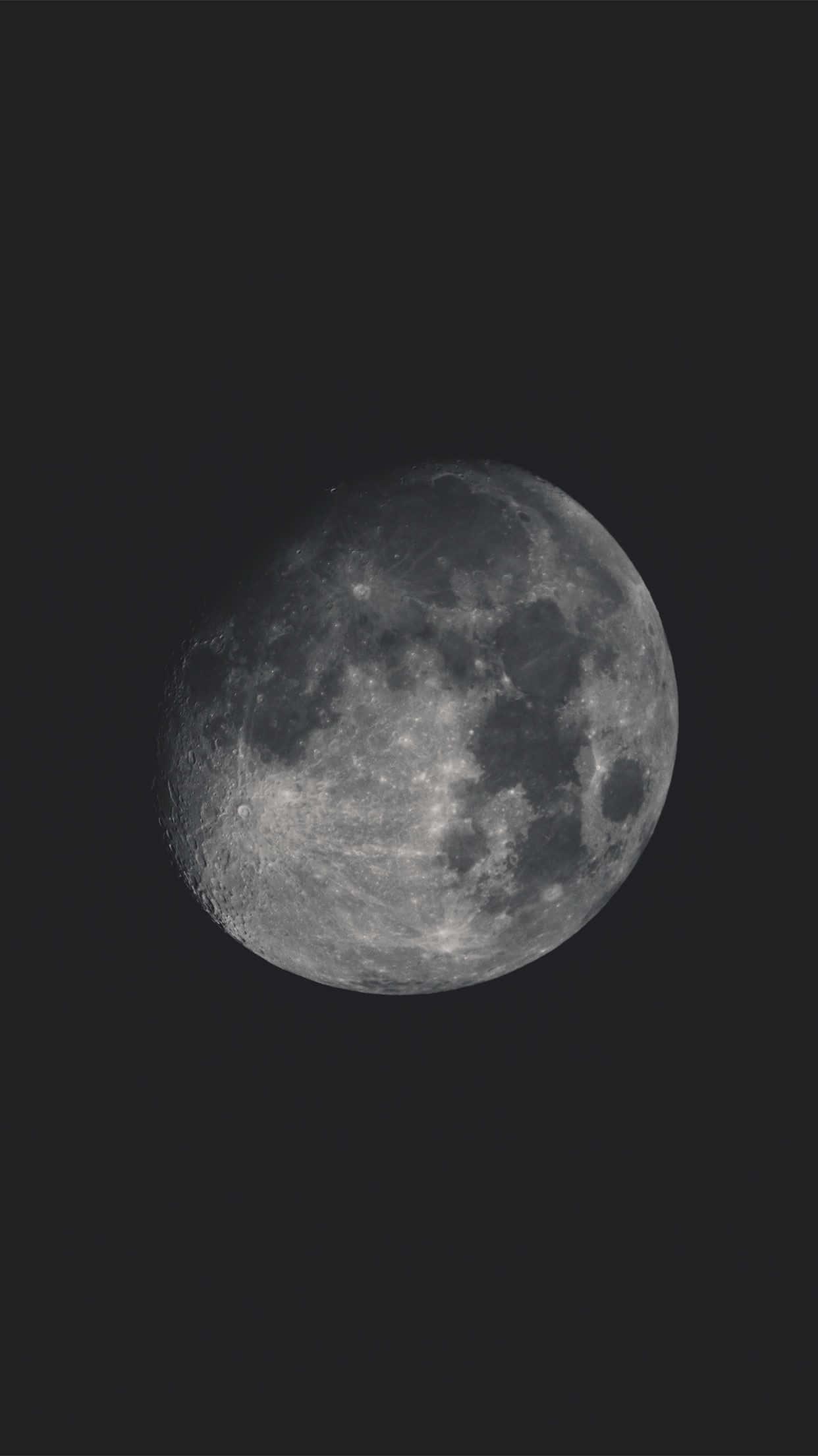 The Moon Black And White iPhone — 1242x2208 wallpaper
