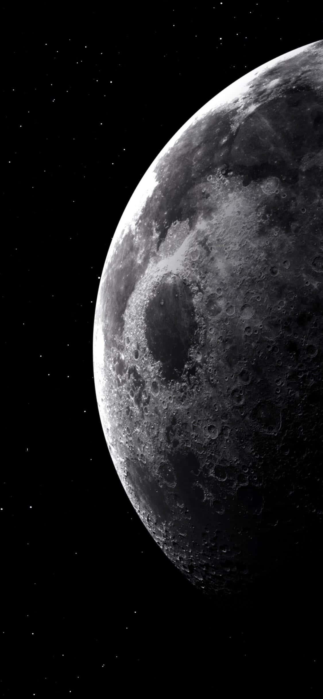 The Moon Curve iPhone — 1125x2436 wallpaper