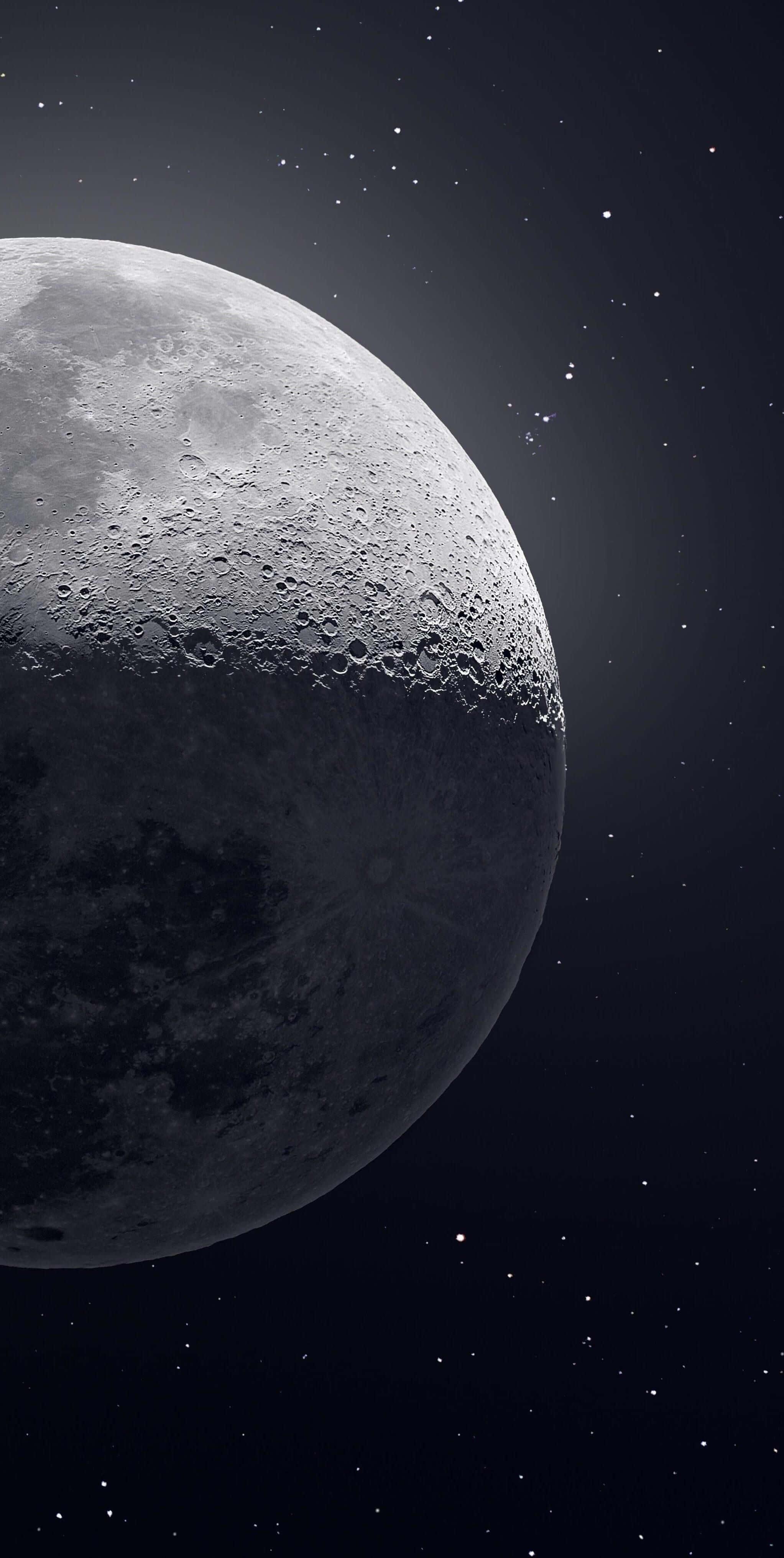 The Moon Detailed Image iPhone — 2045x4061 wallpaper