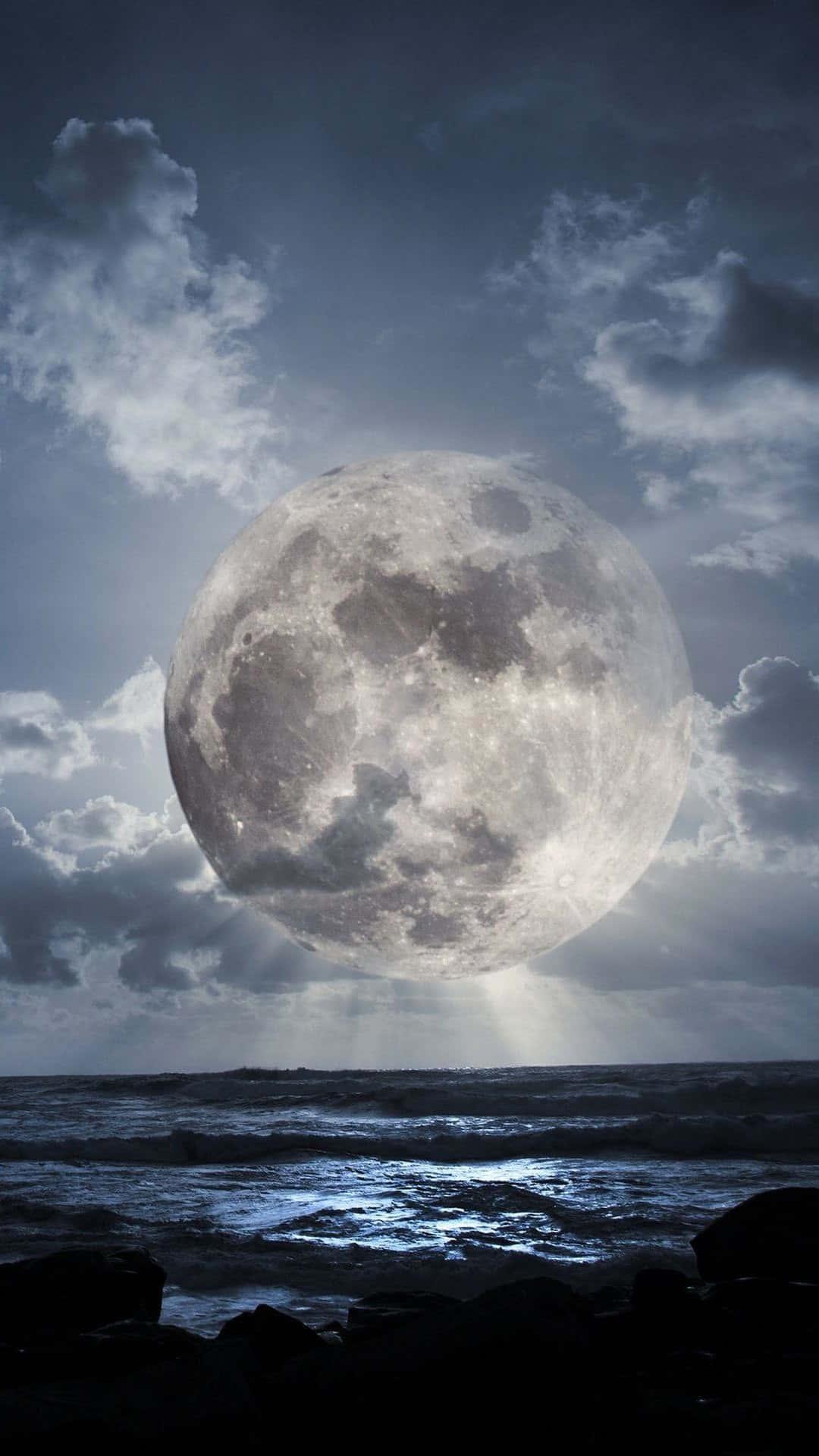 The Moon iPhone: Illuminating Technology — 1080x1920 wallpaper