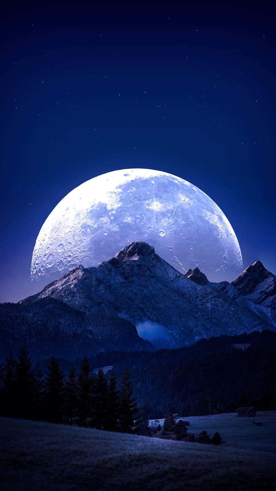 The Moon On Mount Everest Iphone — 900x1600 wallpaper