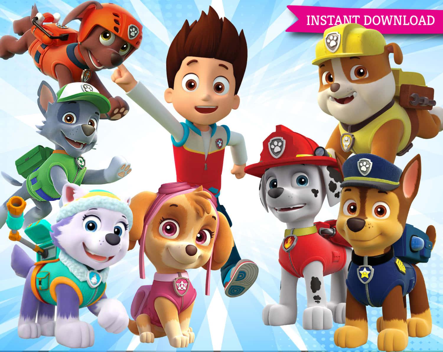 The Paw Patrol is Ready for Action! — 1500x1191 wallpaper