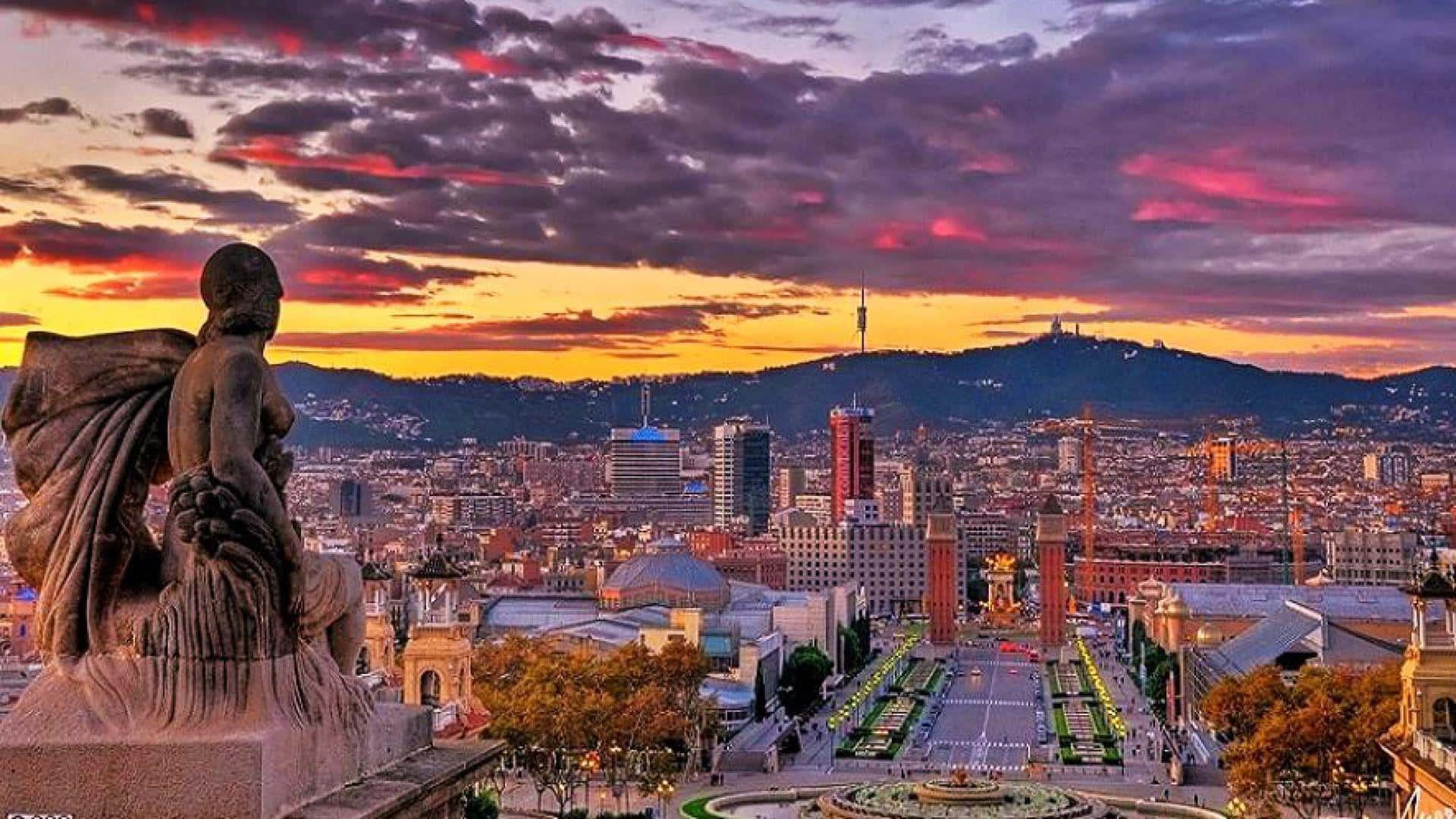 The Picturesque Urban Vista of Barcelona — 1920x1080 wallpaper