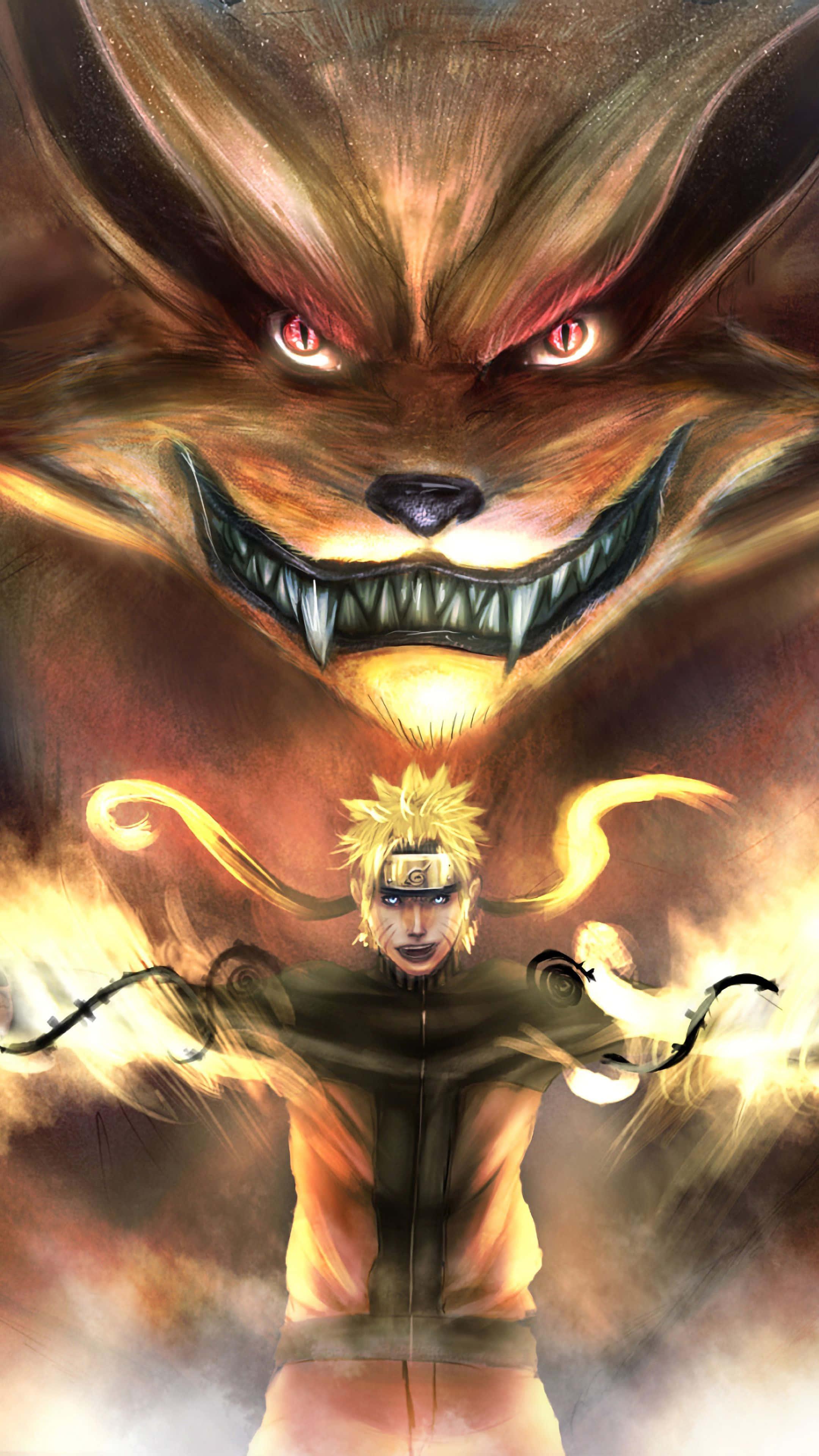 The power of Naruto unleashed in this epic phone background — 2160x3840 wallpaper
