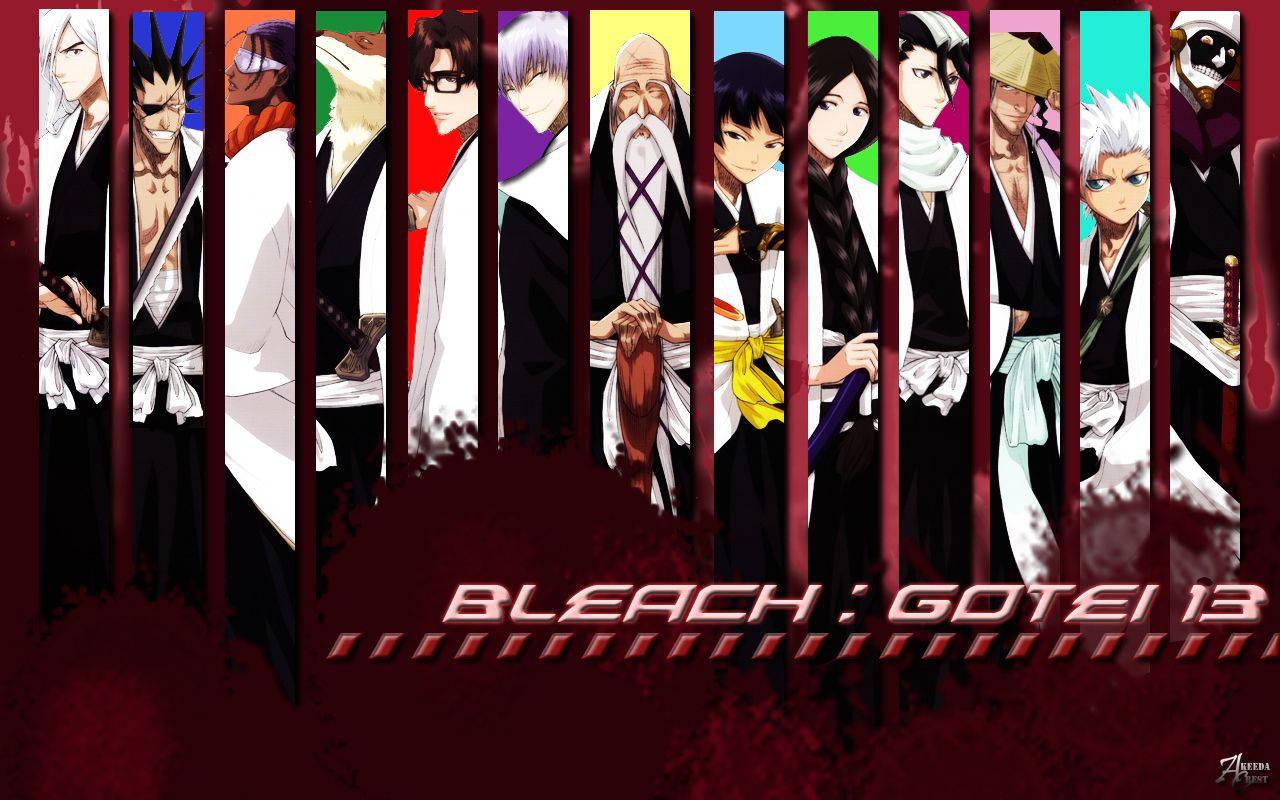 The powerful Captains of Gotei 13 of the anime "Bleach"! — 1280x800 wallpaper