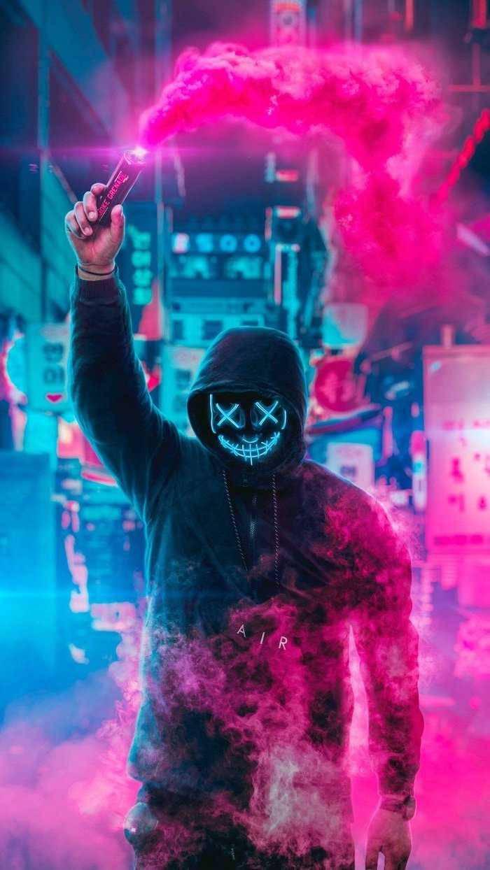 The Purge Mask Boys Smoke Bomb — 700x1244 wallpaper