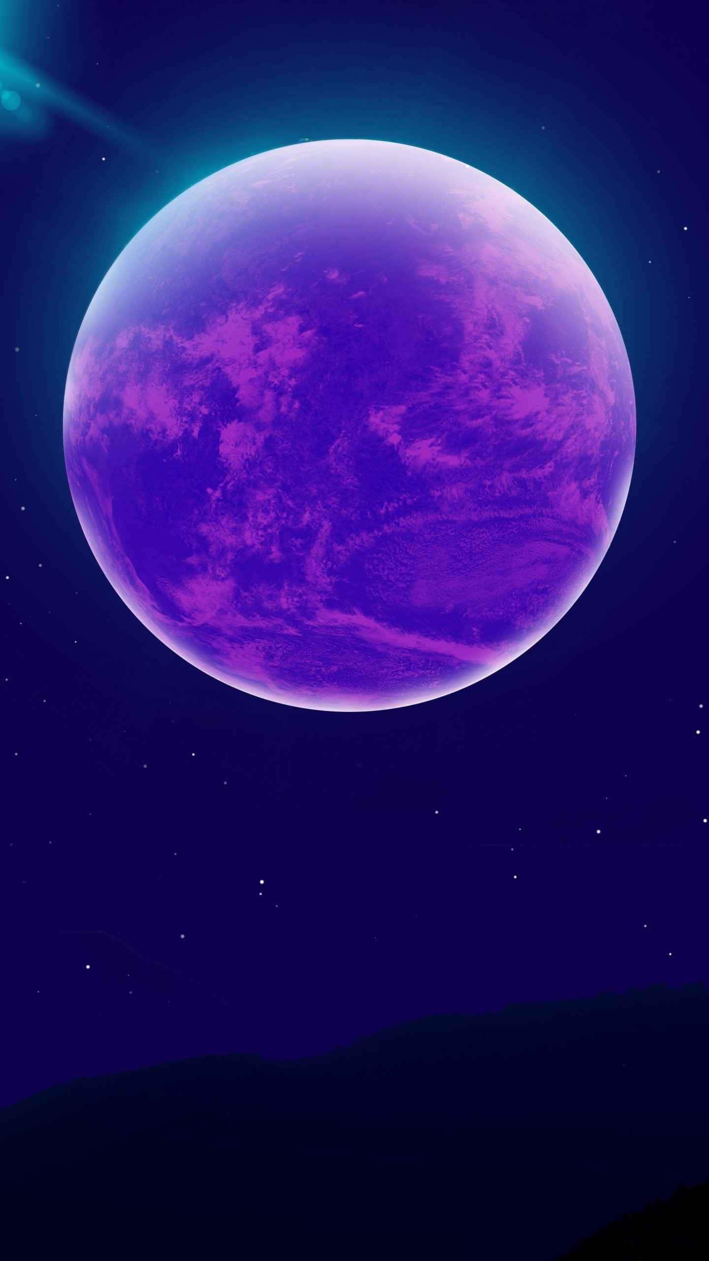The Purple Moon Iphone — 1440x2560 wallpaper