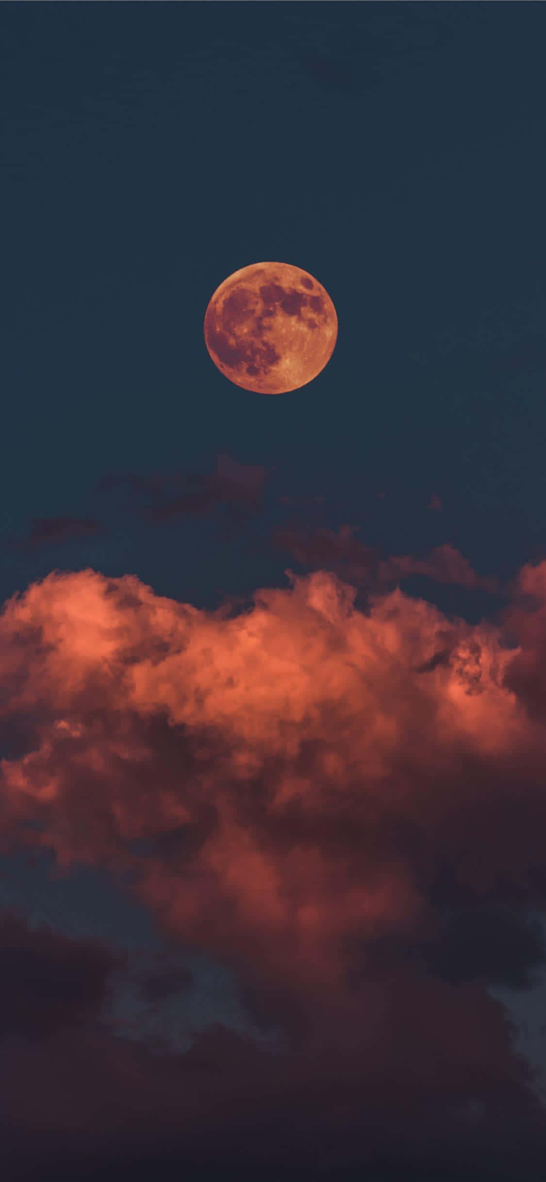 The Red Moon Iphone — 1125x2436 wallpaper