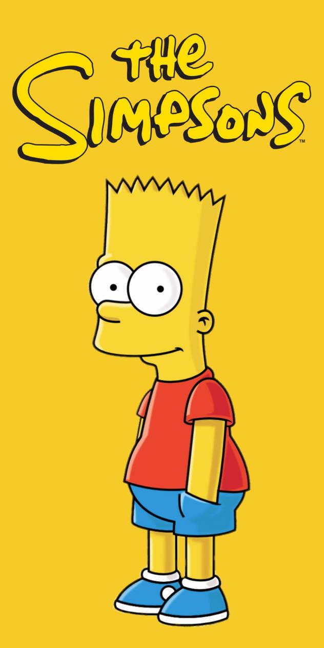 The Simpsons Cartoon Bart Simpson — 632x1264 wallpaper