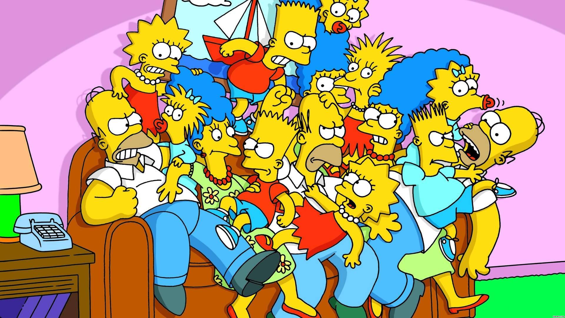 The Simpsons Characters Chaos — 1920x1080 wallpaper