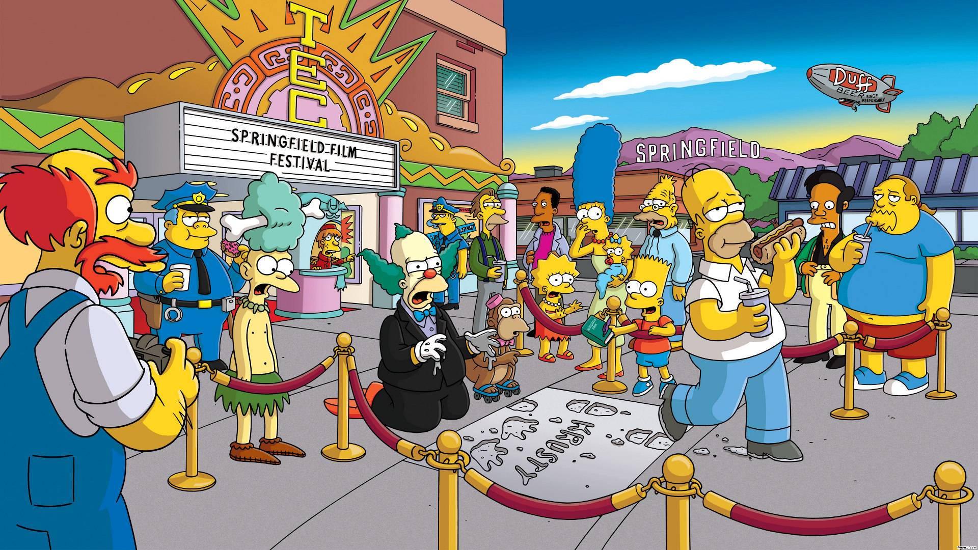 The Simpsons Springfield Festival Krusty — 1920x1080 wallpaper