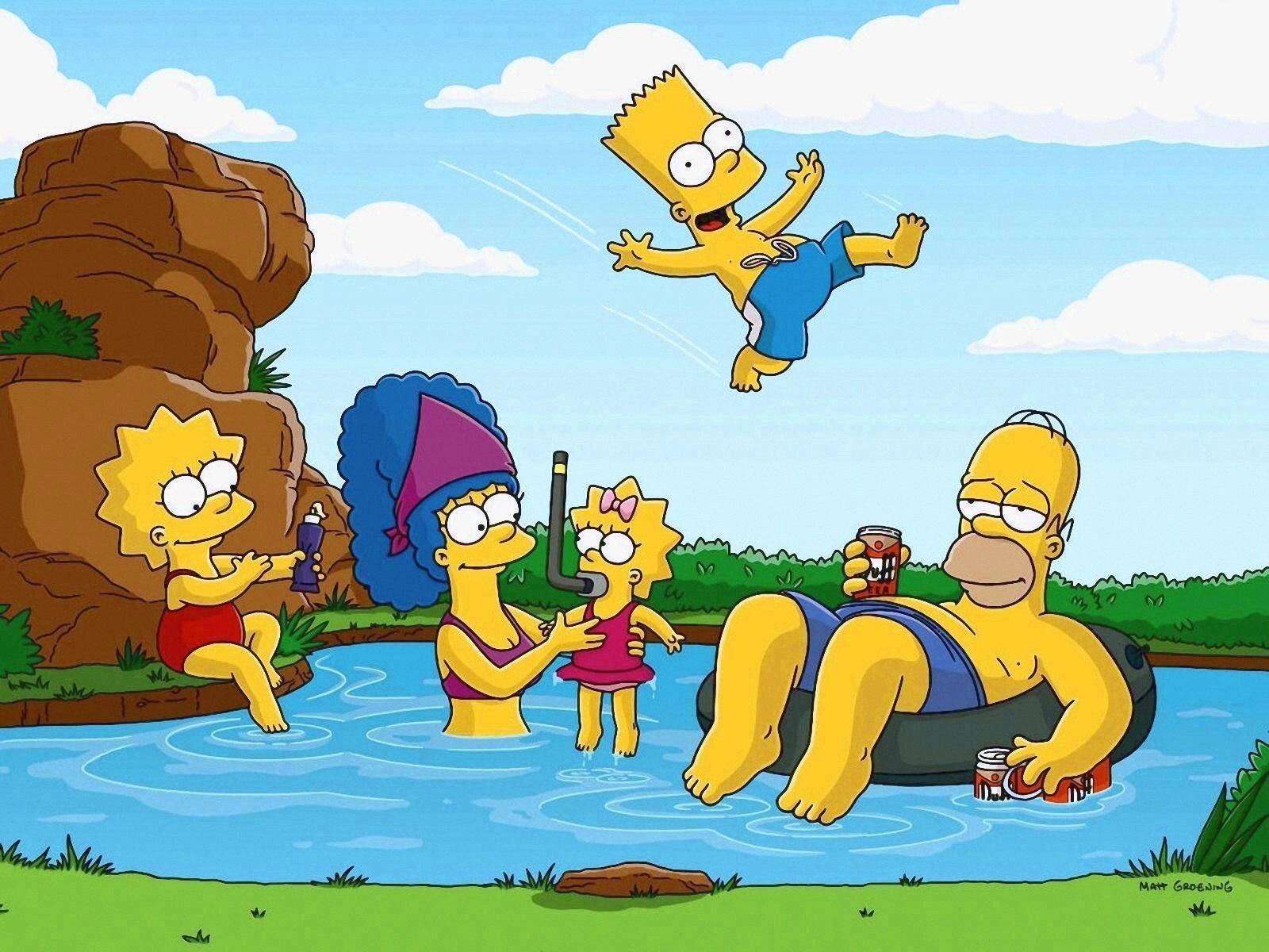 The Simpsons Summer Holiday — 1600x1200 wallpaper