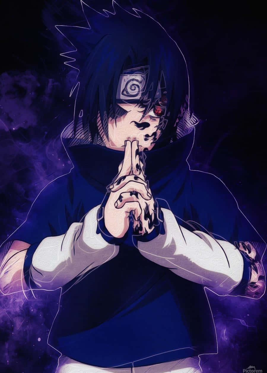 The Uchiha Clan prodigy, Sasuke, displays his strength and prowess — 900x1260 wallpaper