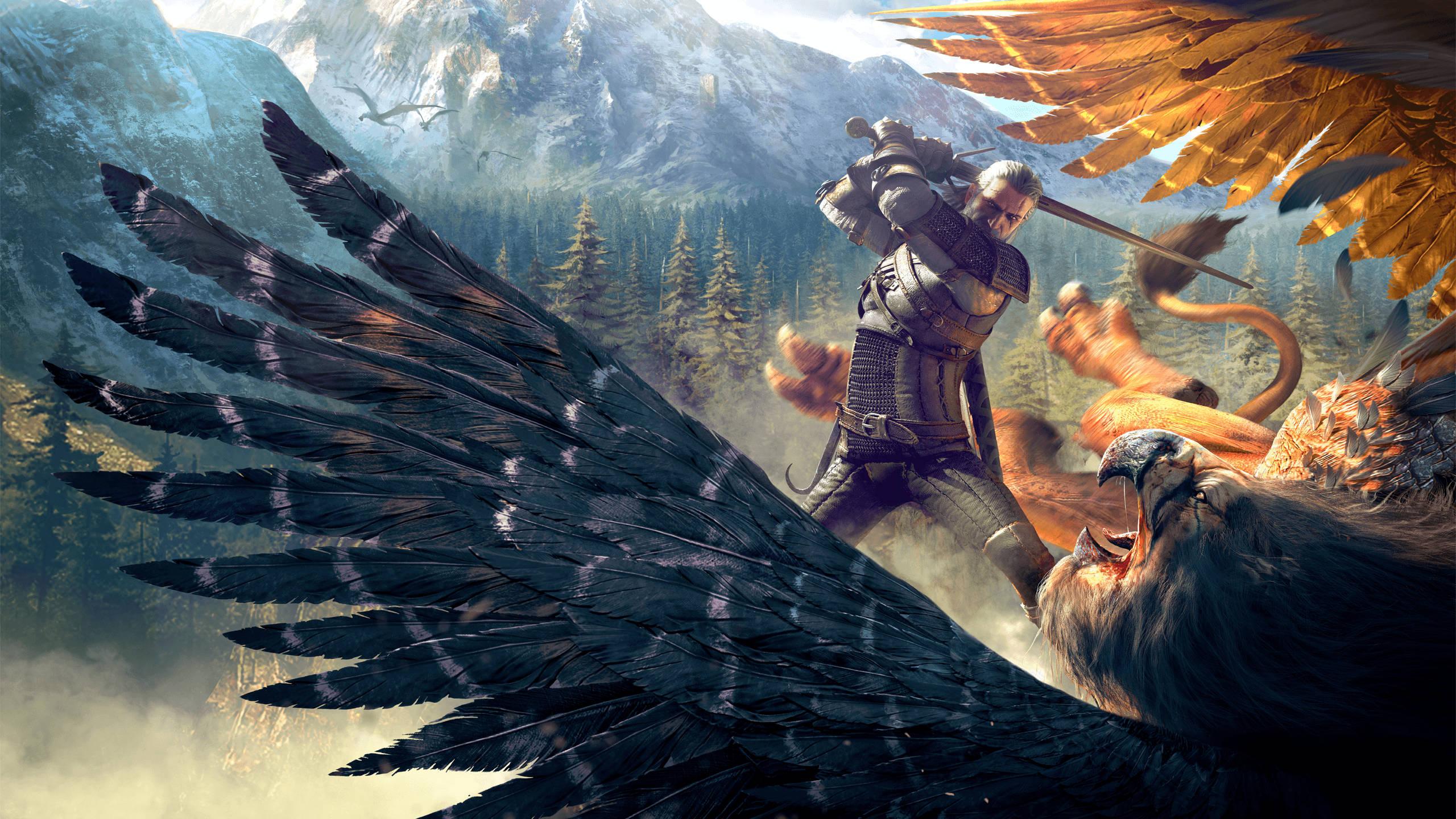 the witcher 3 - wolf pack — 2560x1440 wallpaper