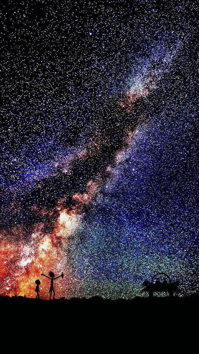 The world can be yours under the starry sky. — 671x1191 wallpaper