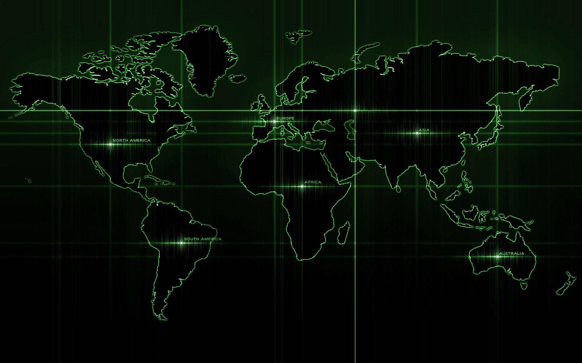 The World in Black and Green — 1920x1200 wallpaper