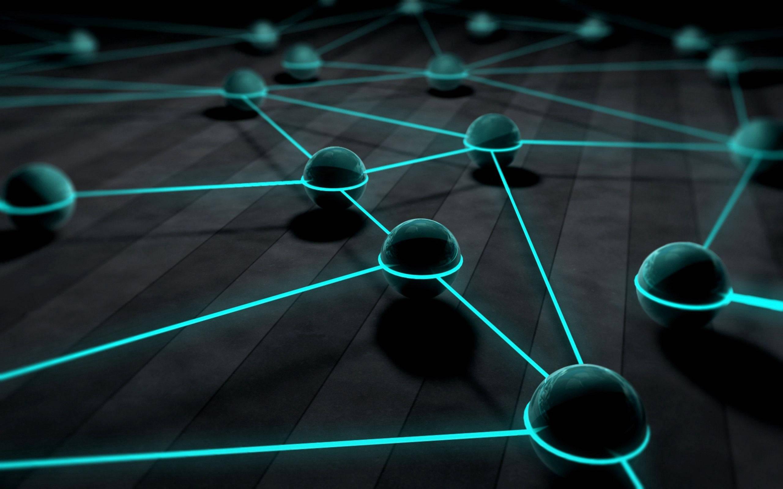 Three-dimensional Geometric Lines — 2560x1600 wallpaper