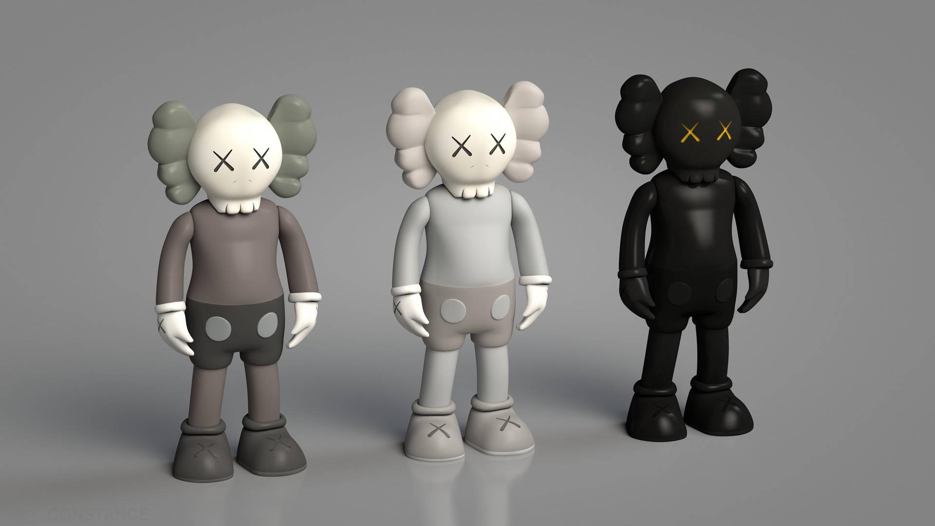 Three KAWS Companion Figure — 1920x1080 wallpaper