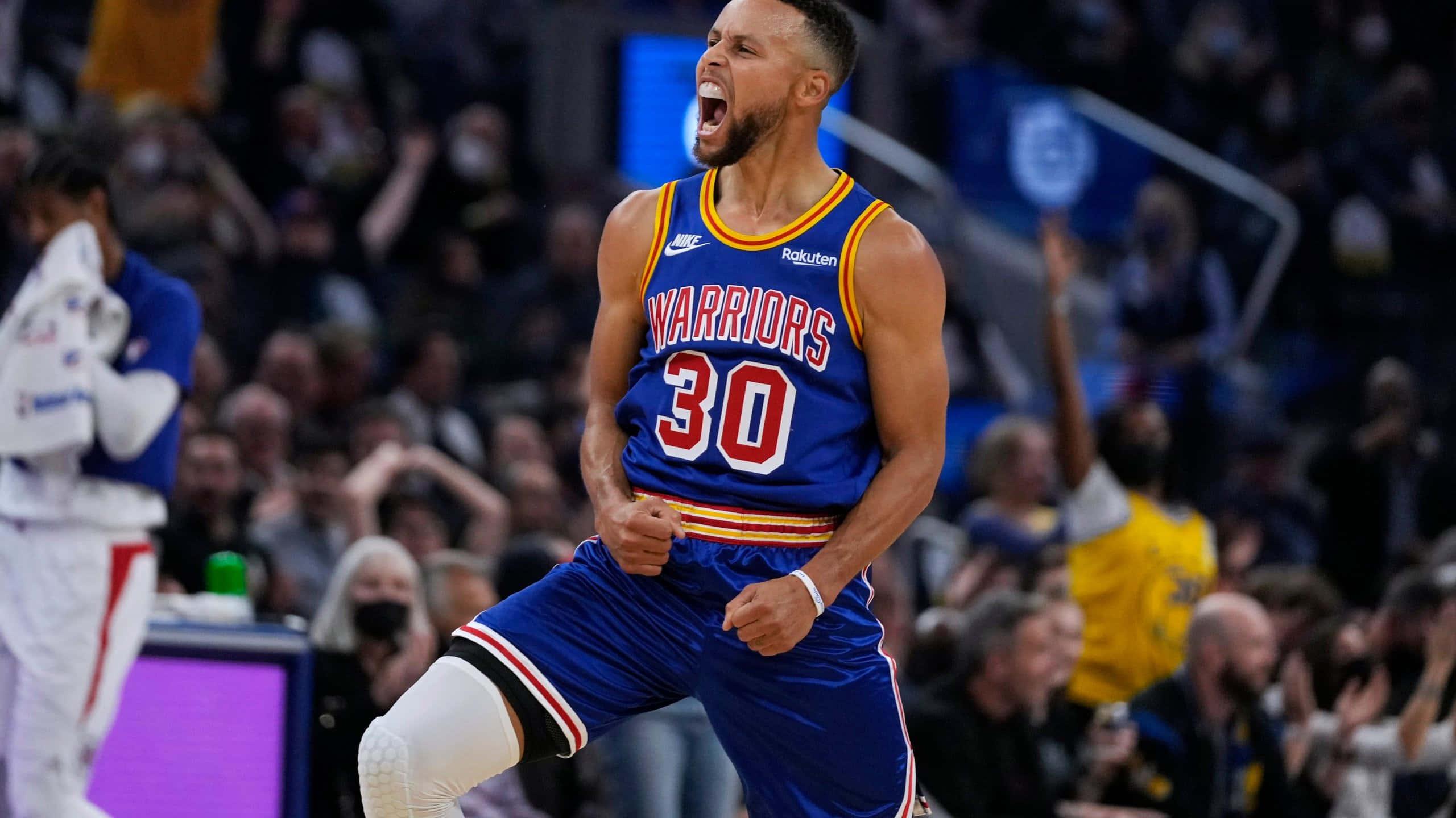 Three-time NBA Champion and 6-time All-Star Stephen Curry — 2560x1440 wallpaper
