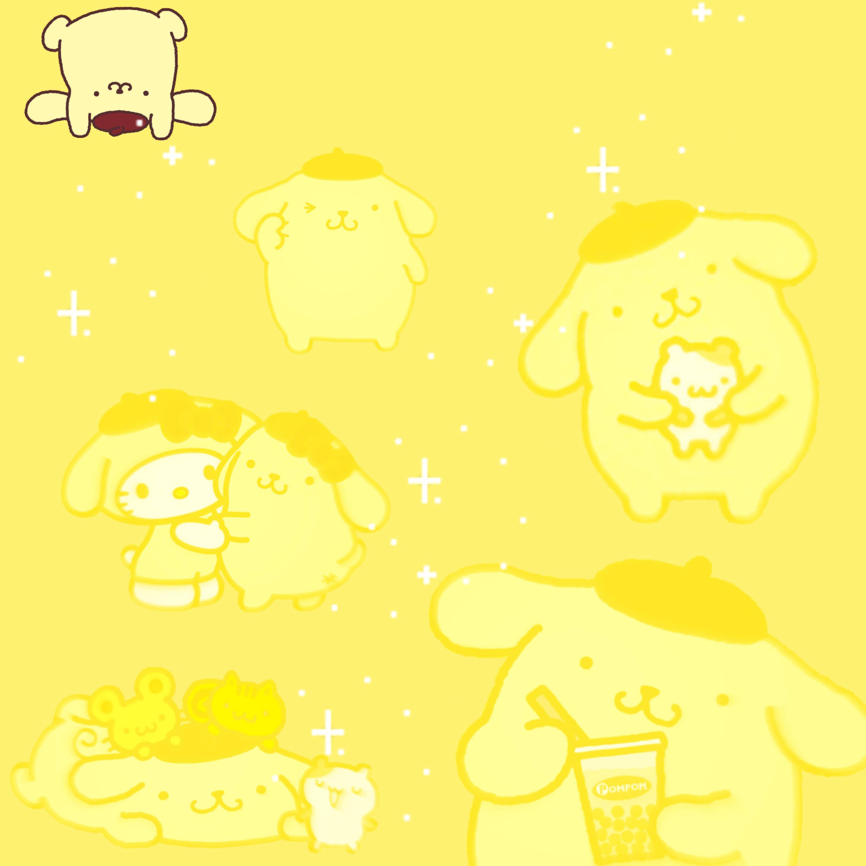 Tiny Pompompurin — 2896x2896 wallpaper