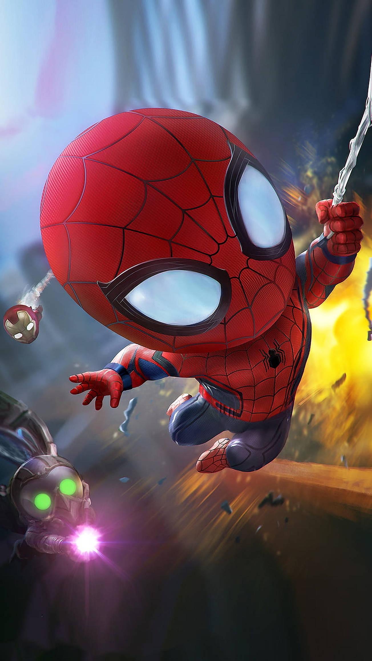 Tiny Spider Man 4k — 1304x2318 wallpaper