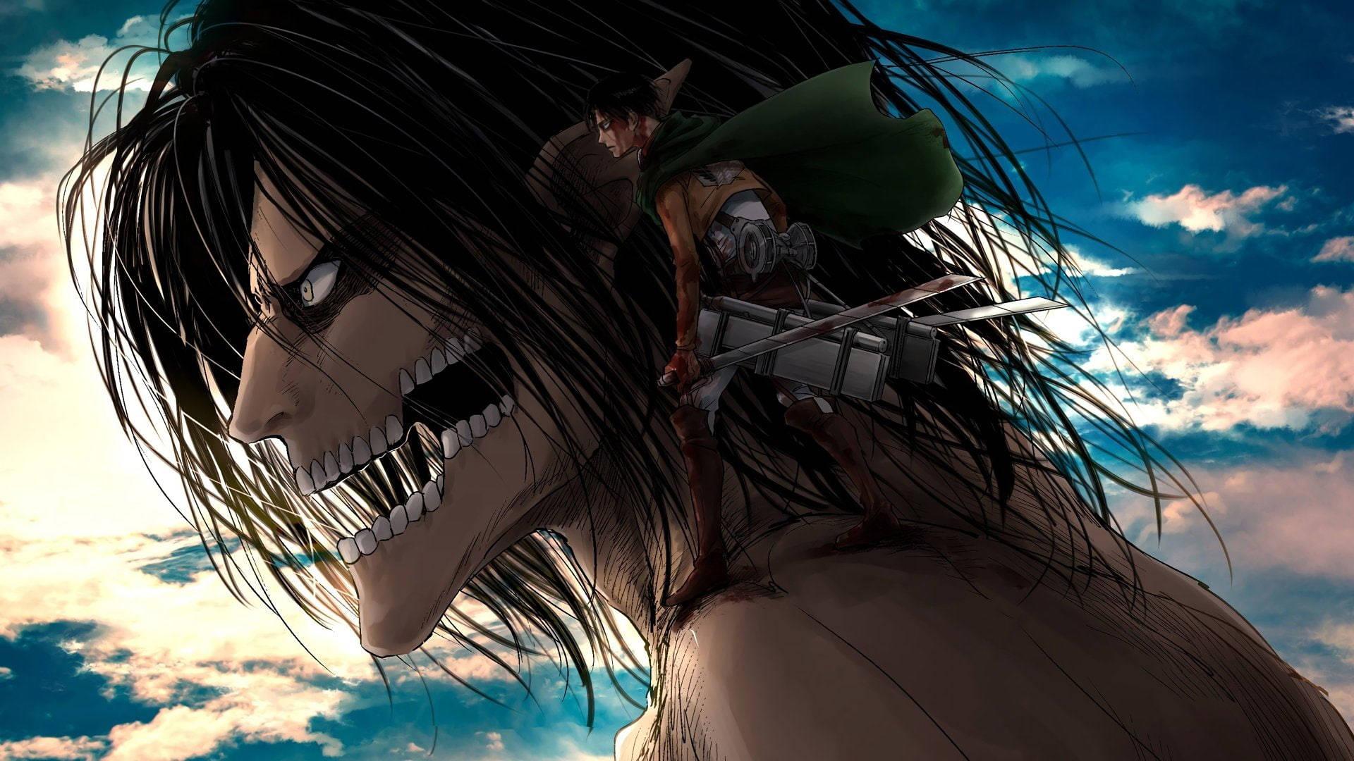 Titan Eren Yeager With Levi Ackerman — 1920x1080 wallpaper